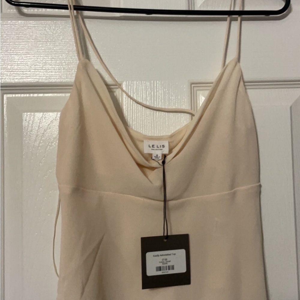 Cream crop top